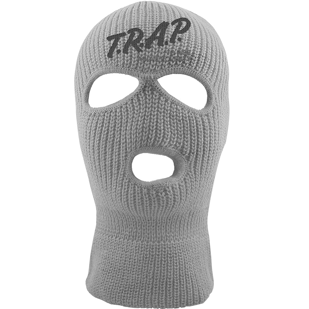 Frozen Moments 4s Ski Mask | Trap To Rise Above Poverty, Light Gray
