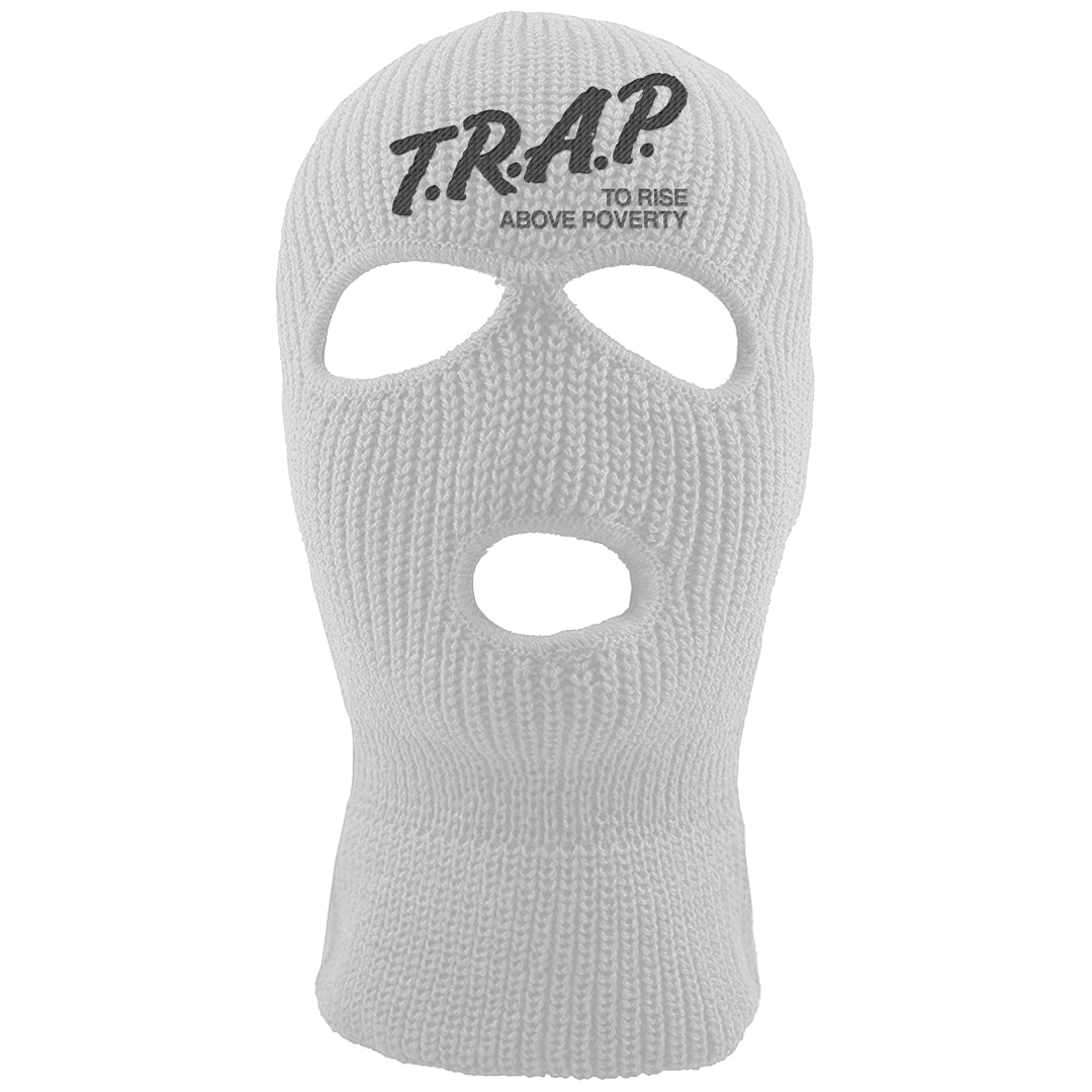 Frozen Moments 4s Ski Mask | Trap To Rise Above Poverty, White