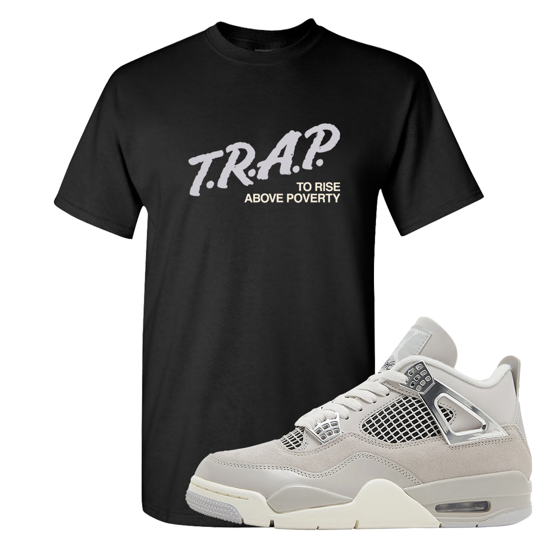 Frozen Moments 4s T Shirt | Trap To Rise Above Poverty, Black