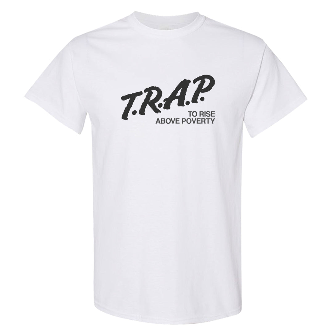 Frozen Moments 4s T Shirt | Trap To Rise Above Poverty, White