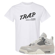 Frozen Moments 4s T Shirt | Trap To Rise Above Poverty, White