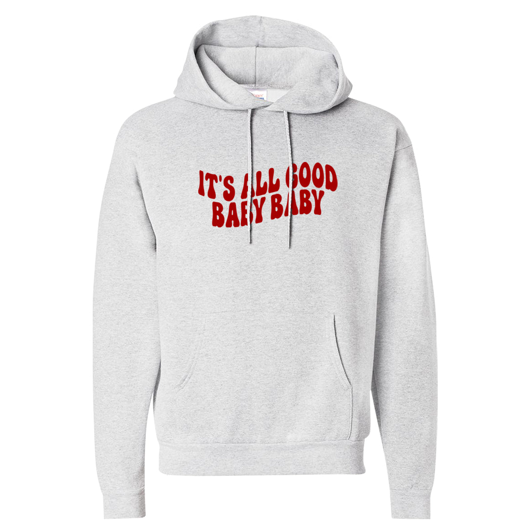 Red Cement 4s Hoodie | All Good Baby, Ash