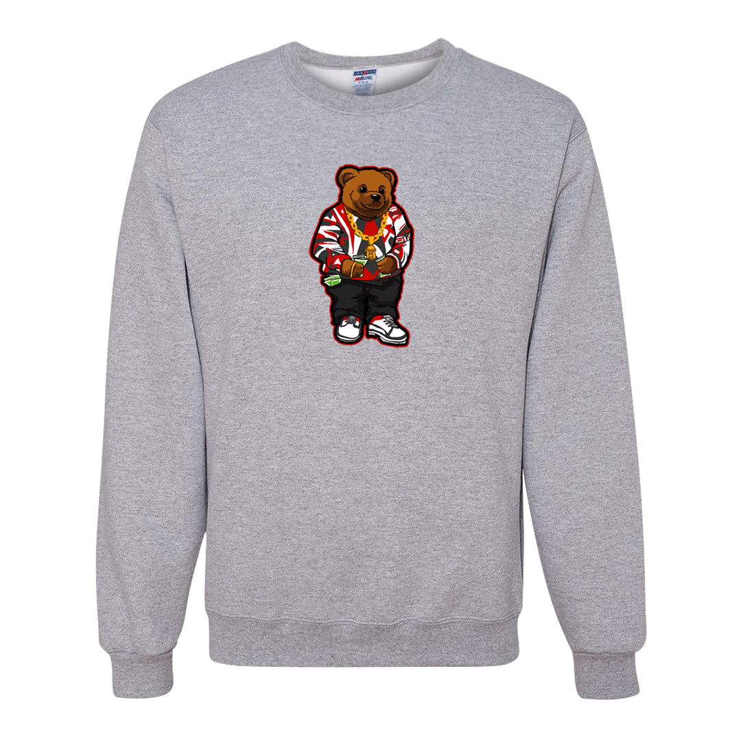 Red Cement 4s Crewneck Sweatshirt | Sweater Bear, Ash