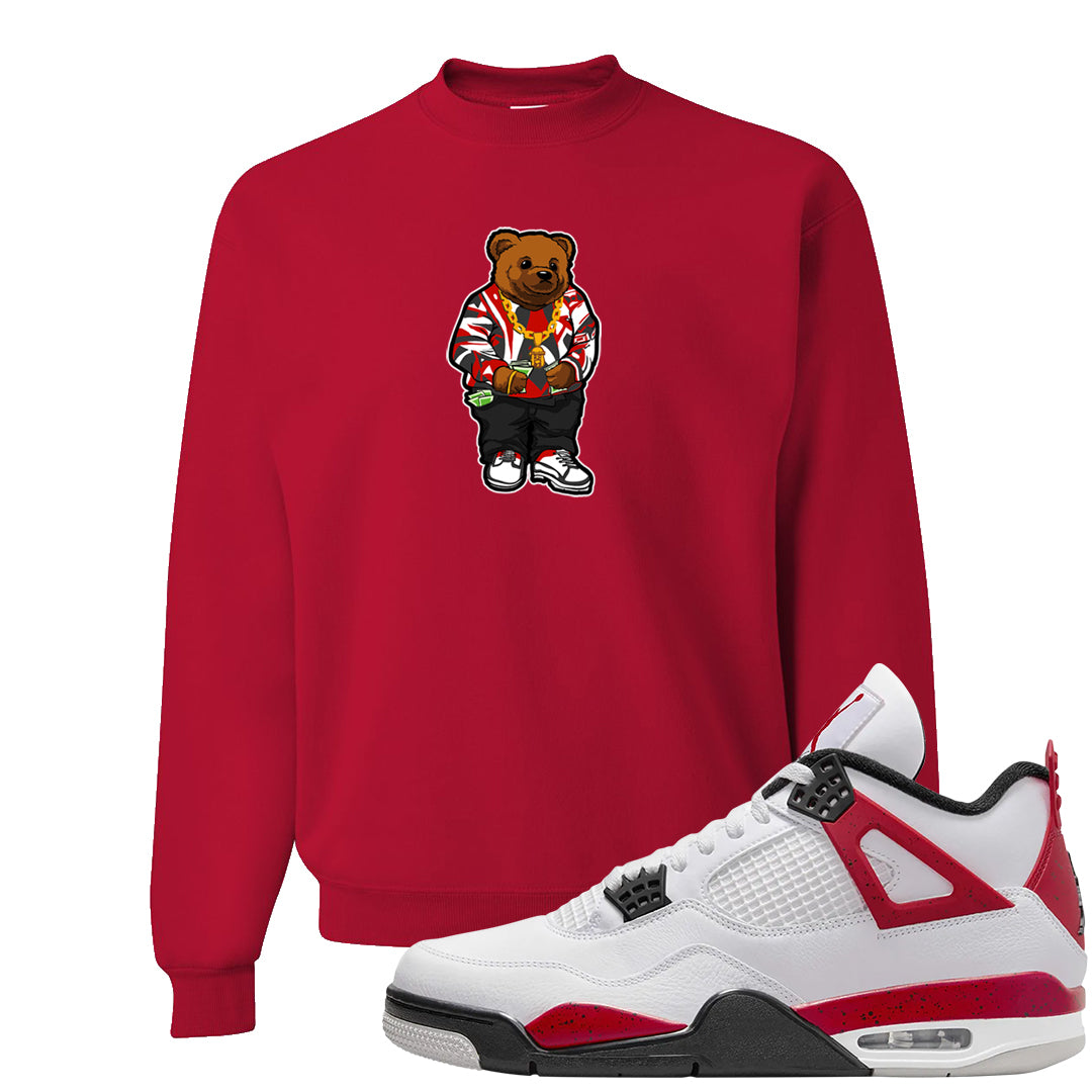 Red Cement 4s Crewneck Sweatshirt | Sweater Bear, Red