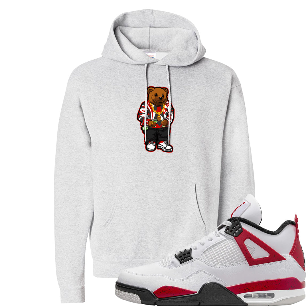 Red Cement 4s Hoodie | Sweater Bear, Ash