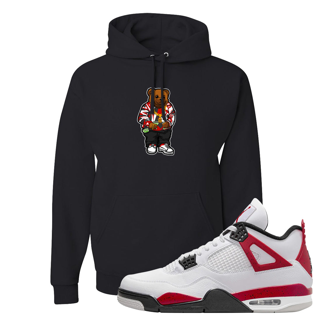 Red Cement 4s Hoodie | Sweater Bear, Black