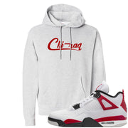 Red Cement 4s Hoodie | Chiraq, Ash