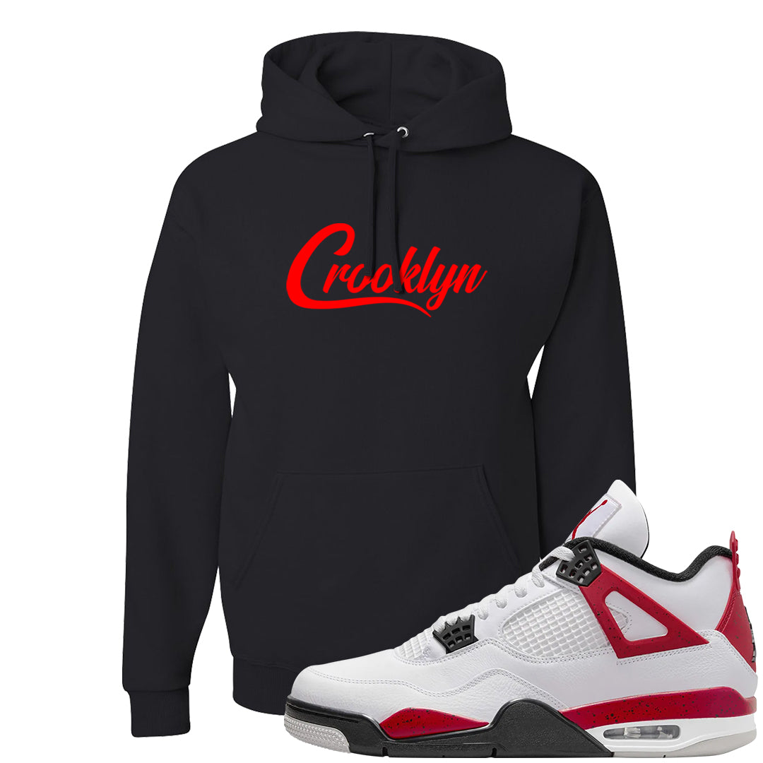 Red Cement 4s Hoodie | Crooklyn, Black