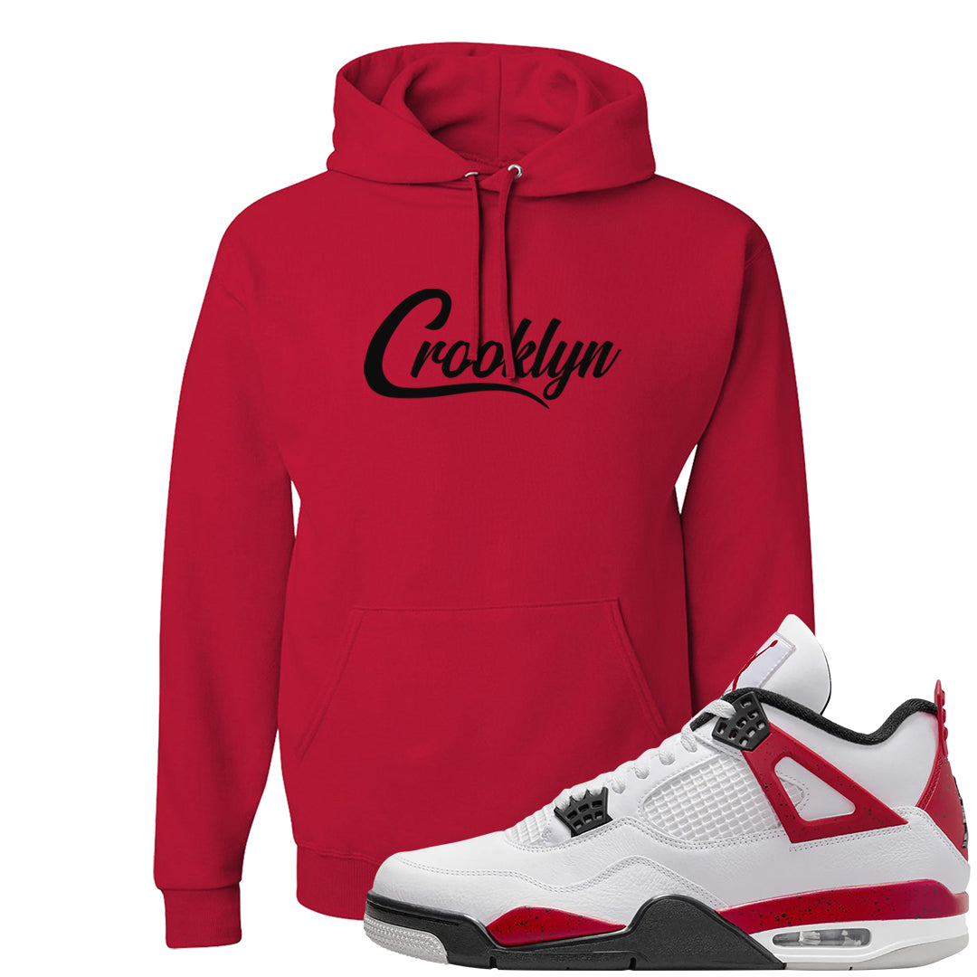 Red Cement 4s Hoodie | Crooklyn, Red