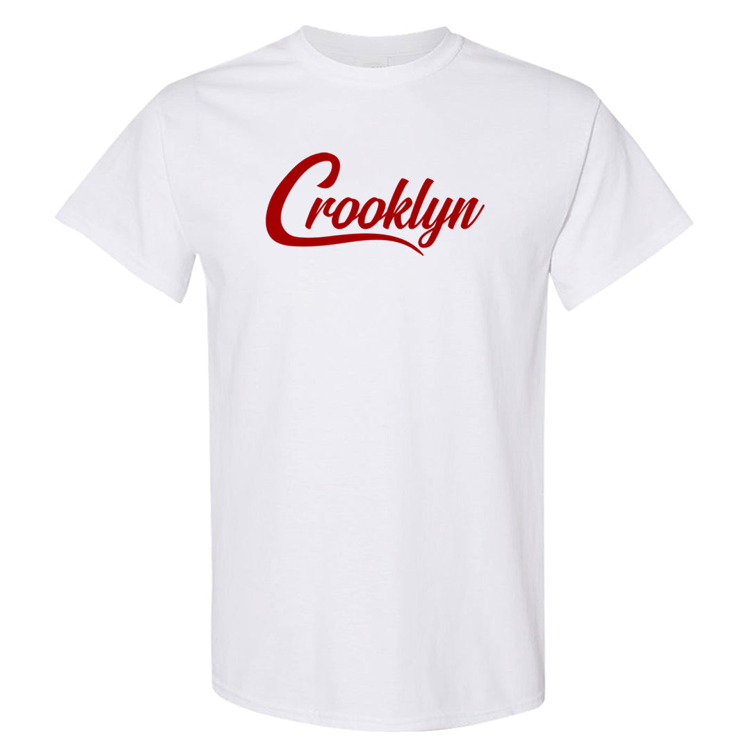 Red Cement 4s T Shirt | Crooklyn, White