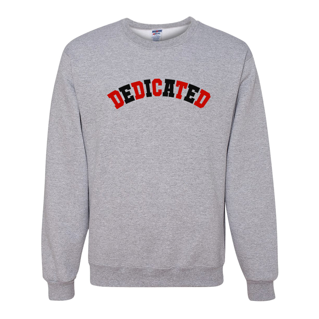 Red Cement 4s Crewneck Sweatshirt | Dedicated, Ash