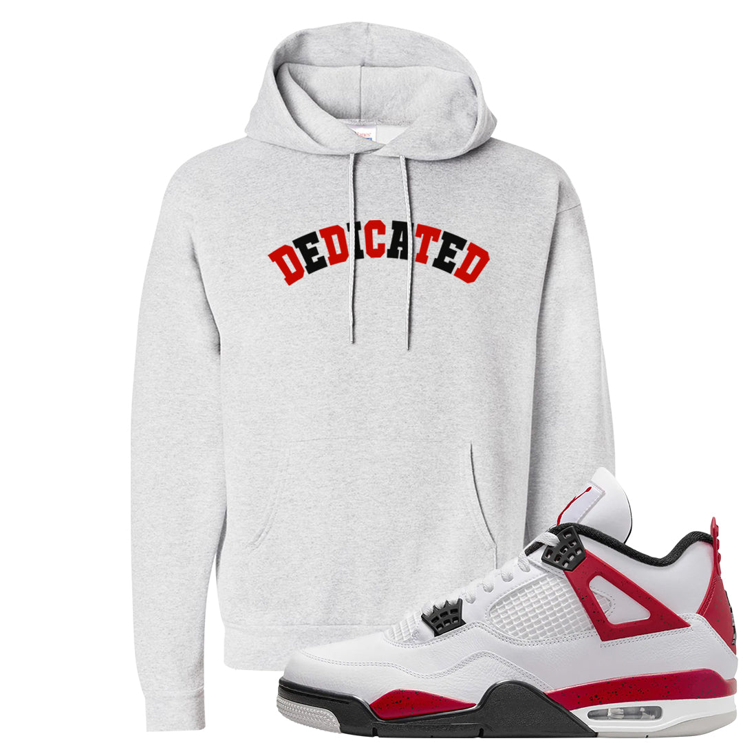 Red Cement 4s Hoodie | Dedicated, Ash