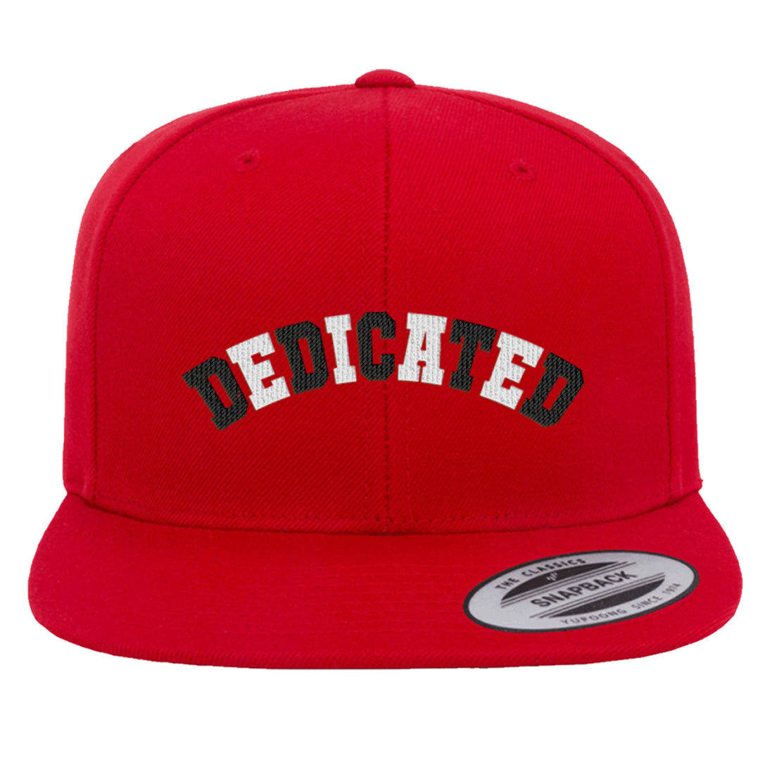 Red Cement 4s Snapback Hat | Dedicated, Red
