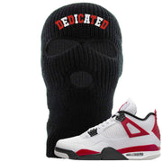 Red Cement 4s Ski Mask | Dedicated, Black