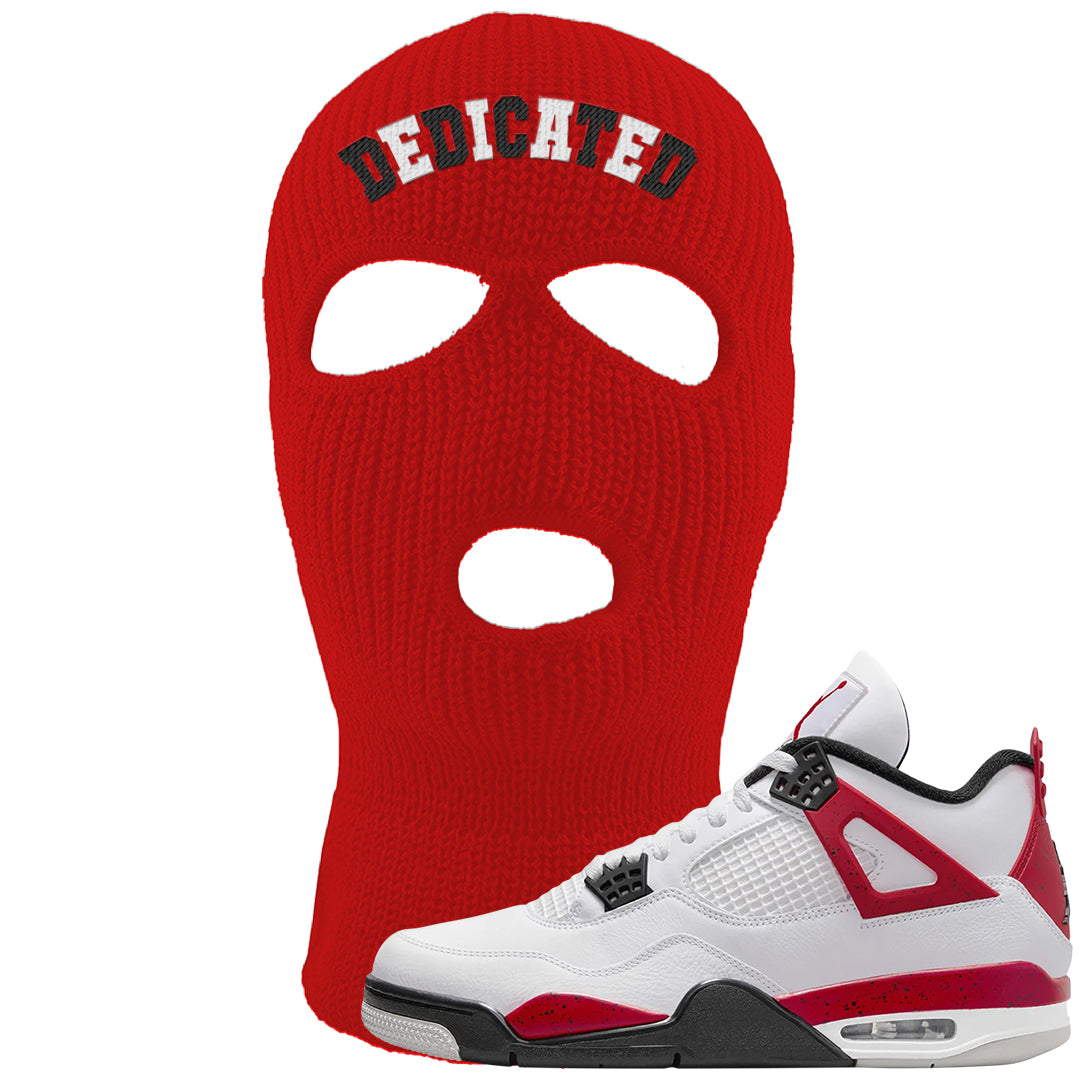 Red Cement 4s Ski Mask | Dedicated, Red