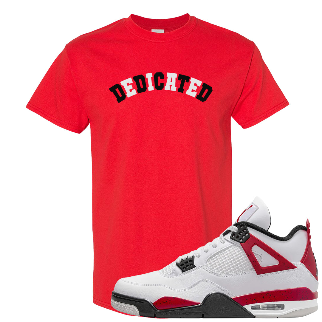 Red Cement 4s T Shirt | Dedicated, Red