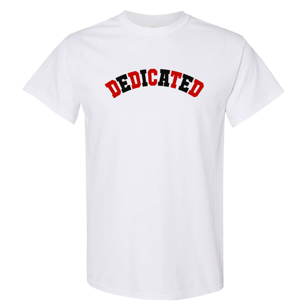 Red Cement 4s T Shirt | Dedicated, White