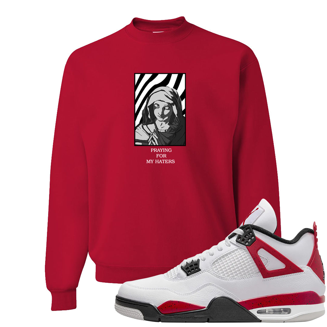 Red Cement 4s Crewneck Sweatshirt | God Told Me, Red