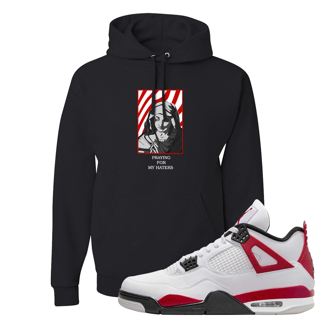 Red Cement 4s Hoodie | God Told Me, Black