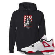 Red Cement 4s Hoodie | God Told Me, Black