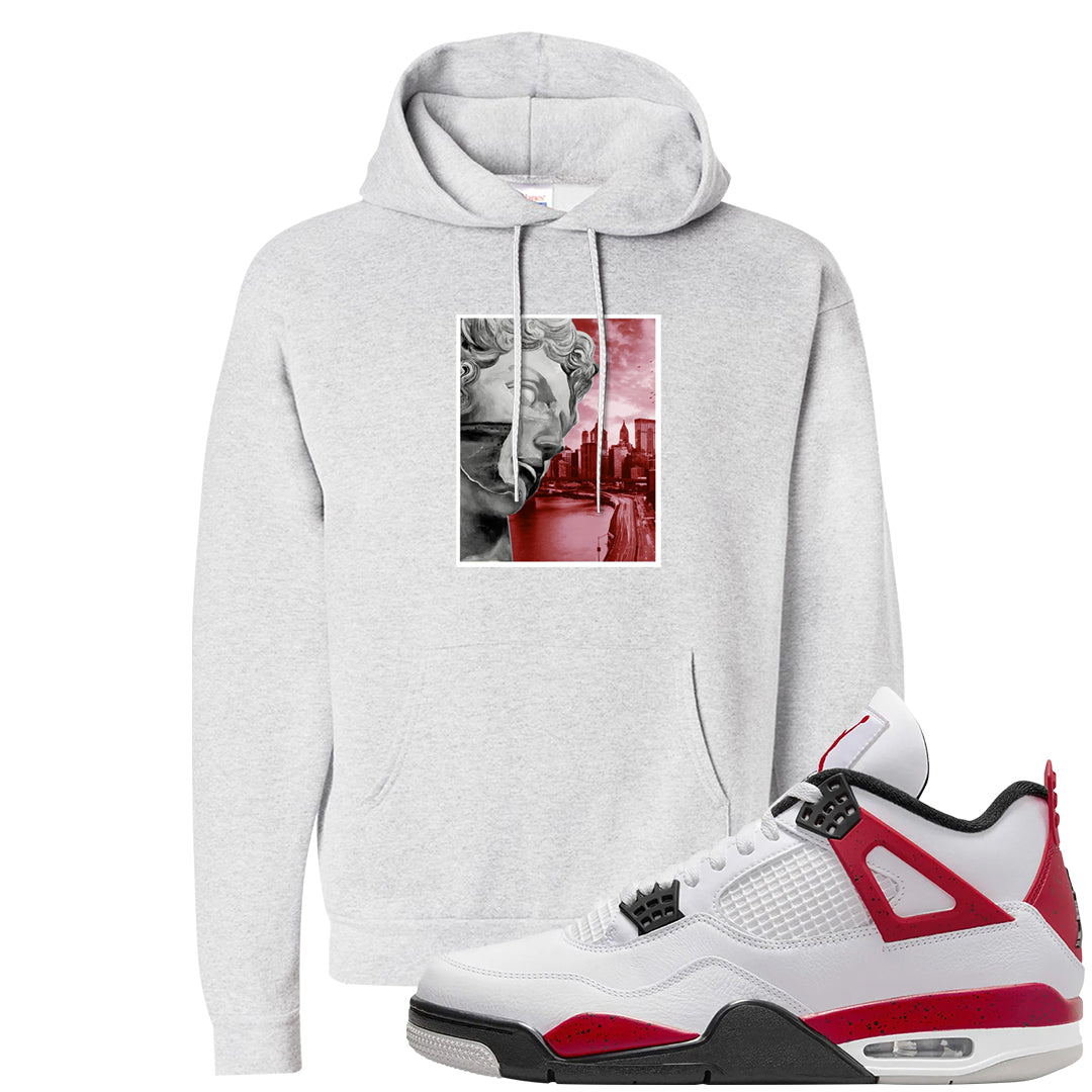 Red Cement 4s Hoodie | Miguel, Ash