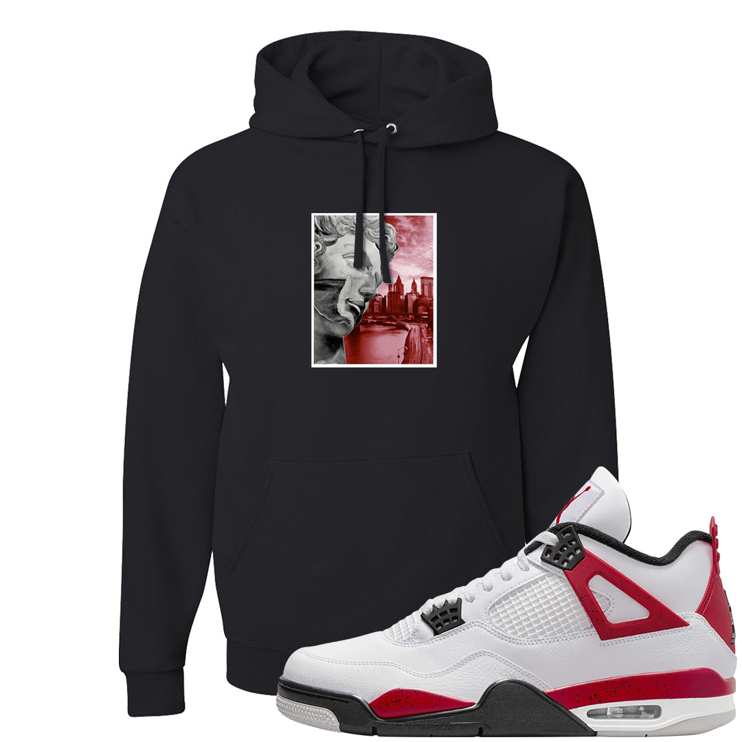 Red Cement 4s Hoodie | Miguel, Black