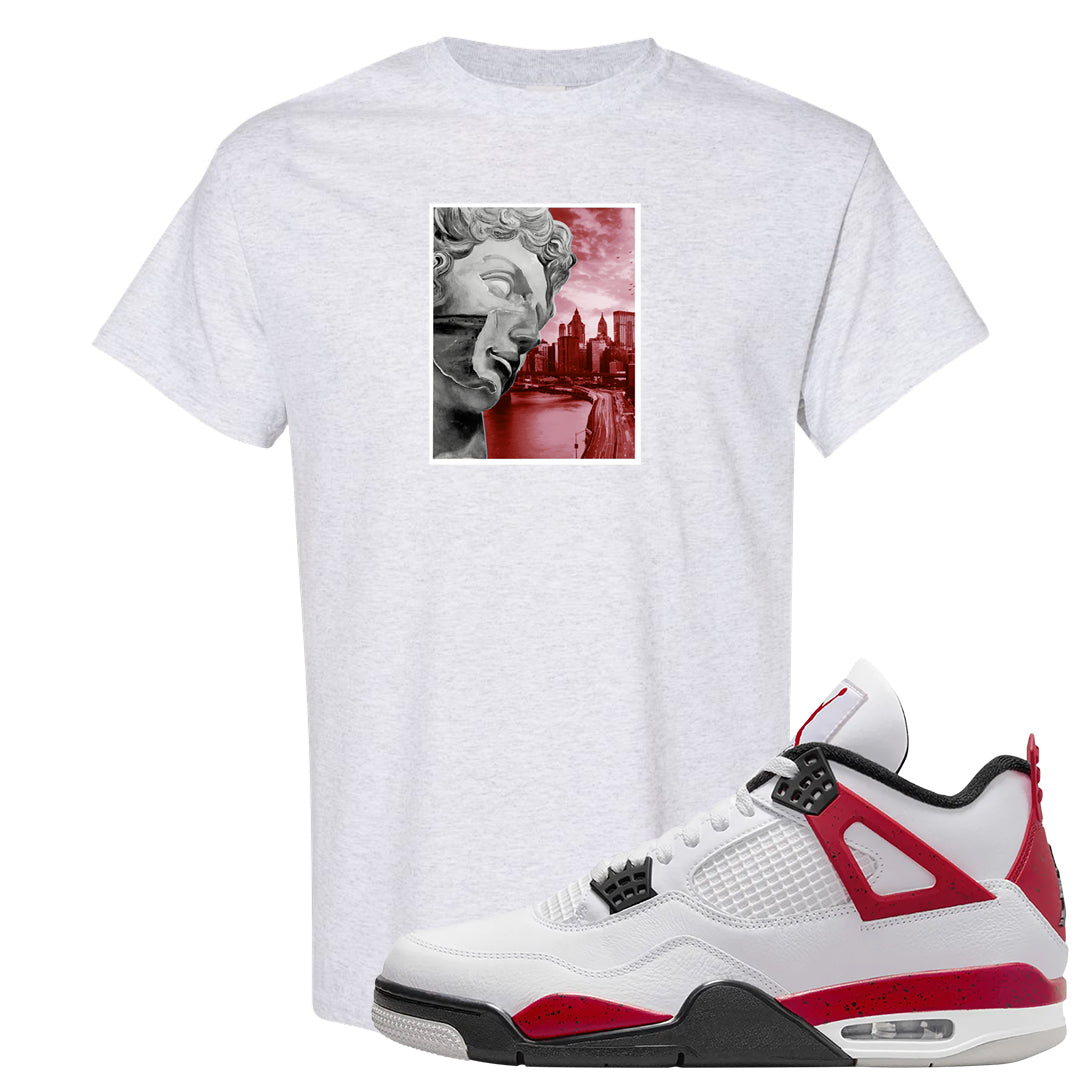 Red Cement 4s T Shirt | Miguel, Ash