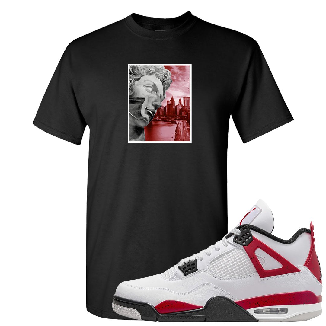 Red Cement 4s T Shirt | Miguel, Black