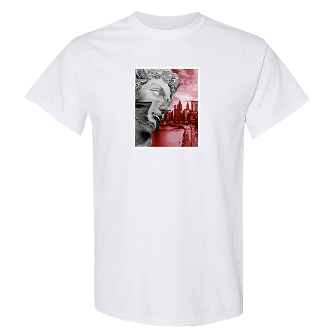 Red Cement 4s T Shirt | Miguel, White