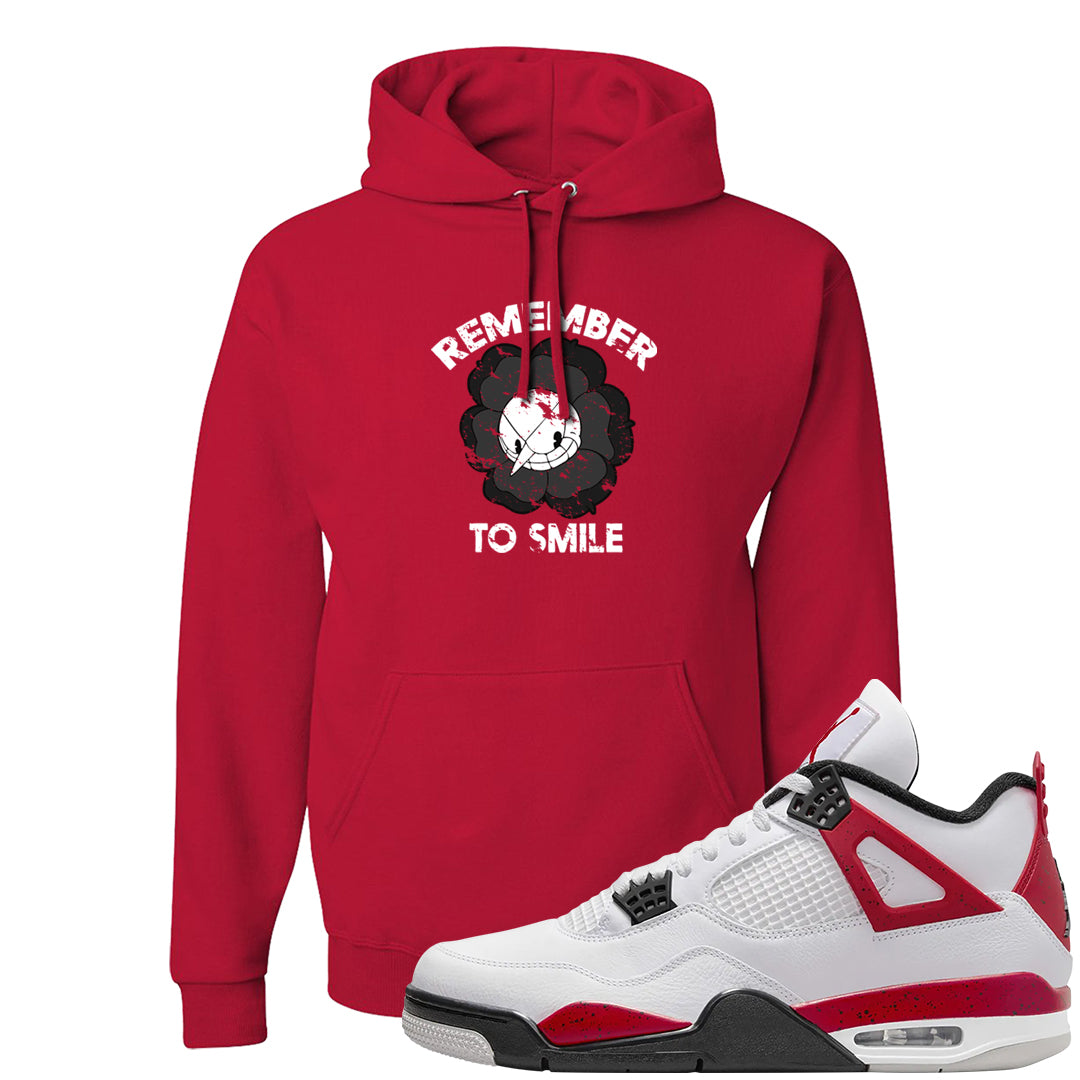 Red Cement 4s Hoodie | Remember To Smile, Red