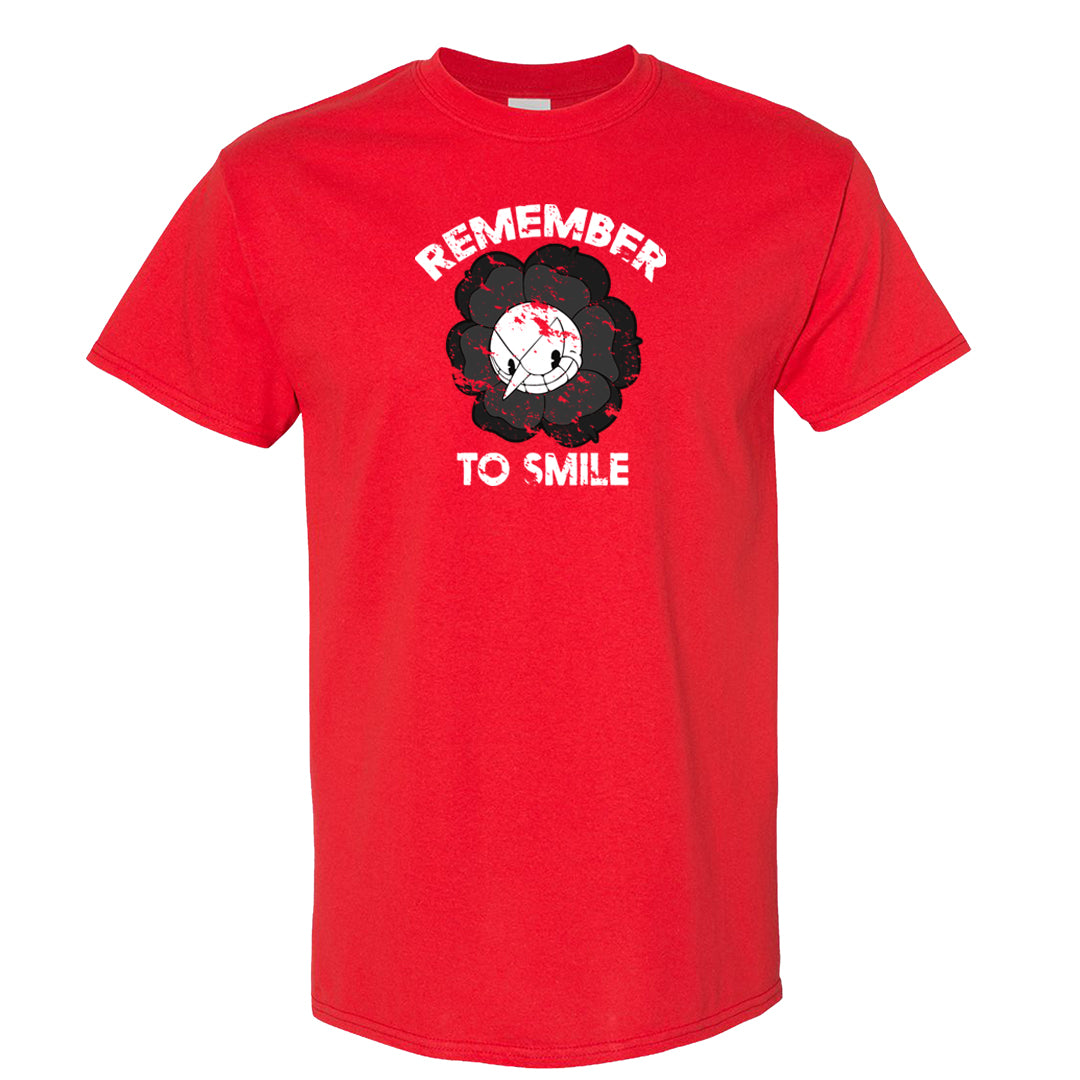 Red Cement 4s T Shirt | Remember To Smile, Red