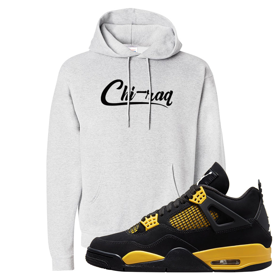 Yellow Black Thunder 4s Hoodie | Chiraq, Ash