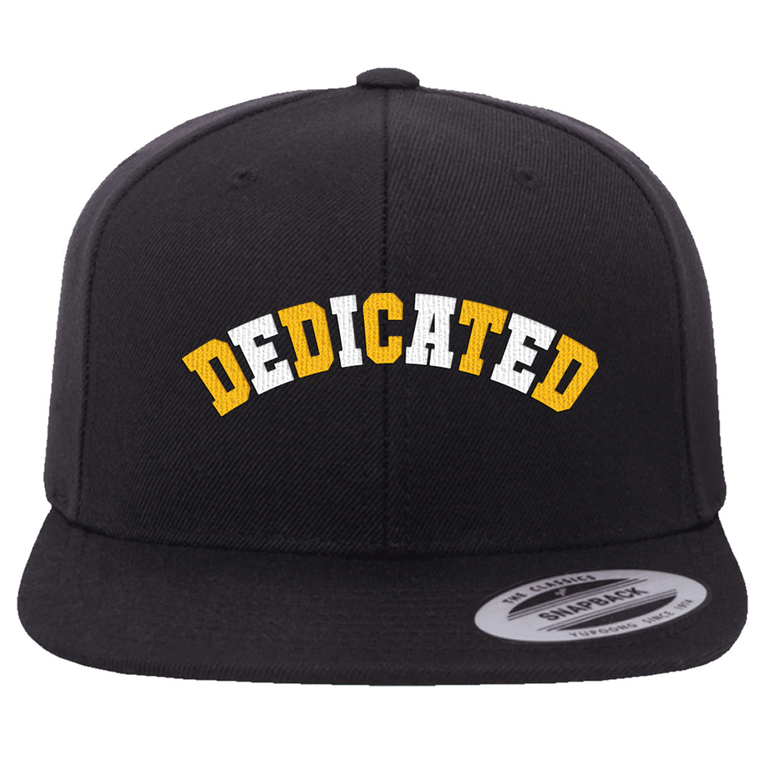 Yellow Black Thunder 4s Snapback Hat | Dedicated, Black