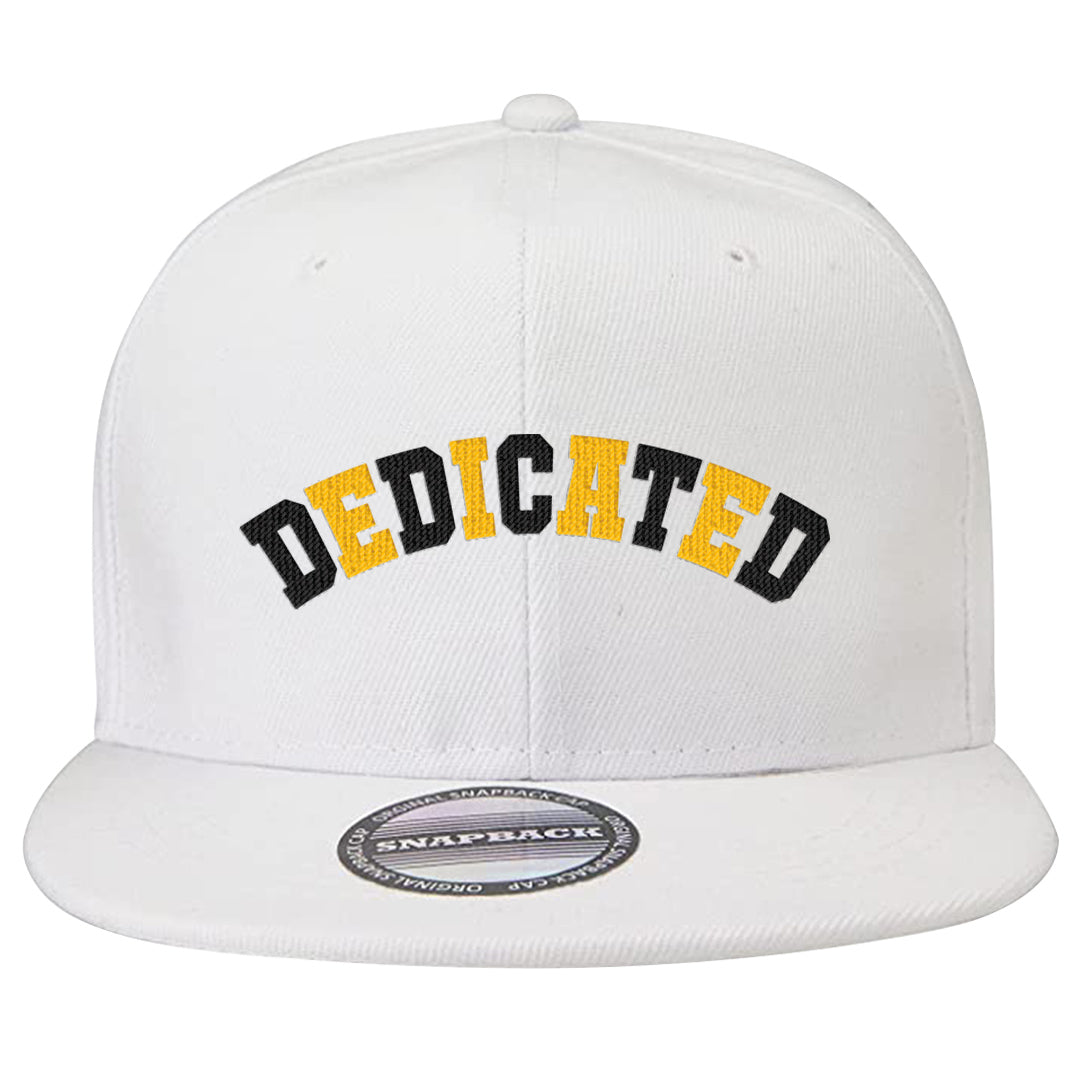Yellow Black Thunder 4s Snapback Hat | Dedicated, White