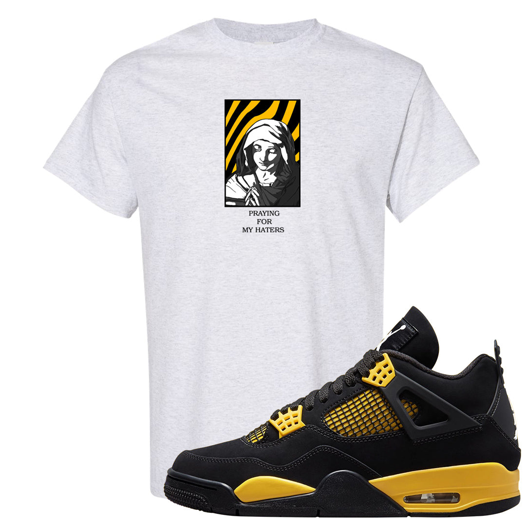 Yellow Black Thunder 4s T Shirt | God Told Me, Ash