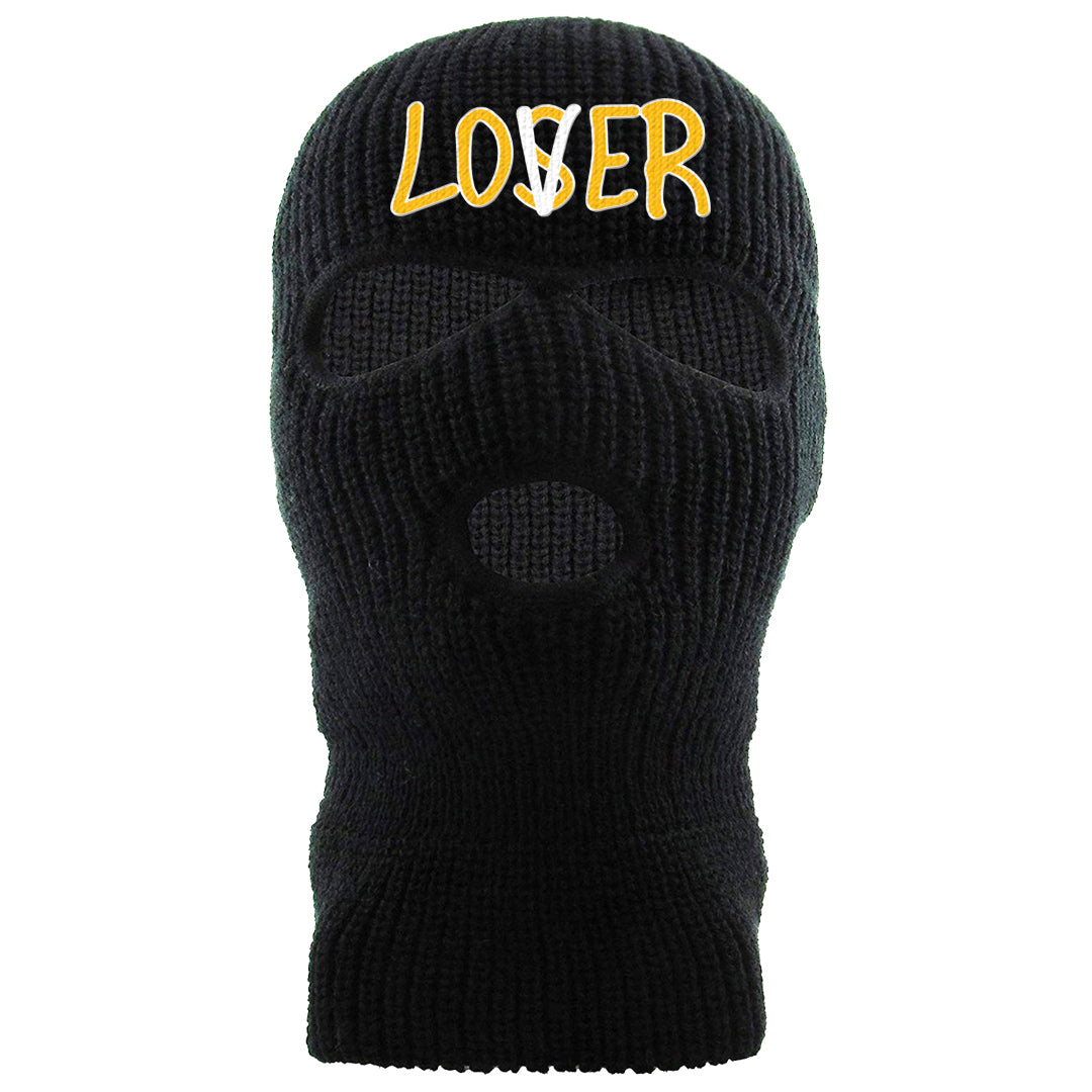 Yellow Black Thunder 4s Ski Mask | Lover, Black