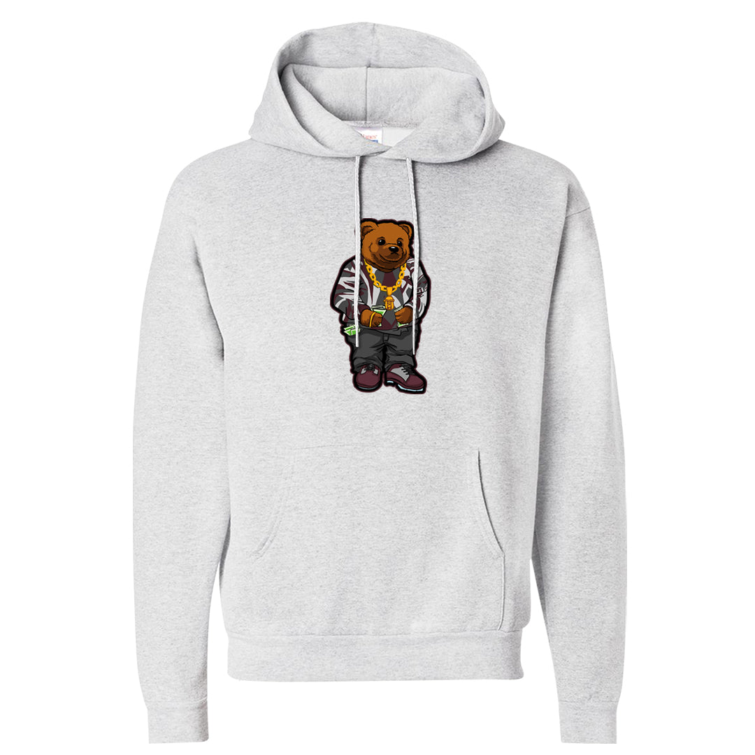 Burgundy 5s Hoodie | Sweater Bear, Ash