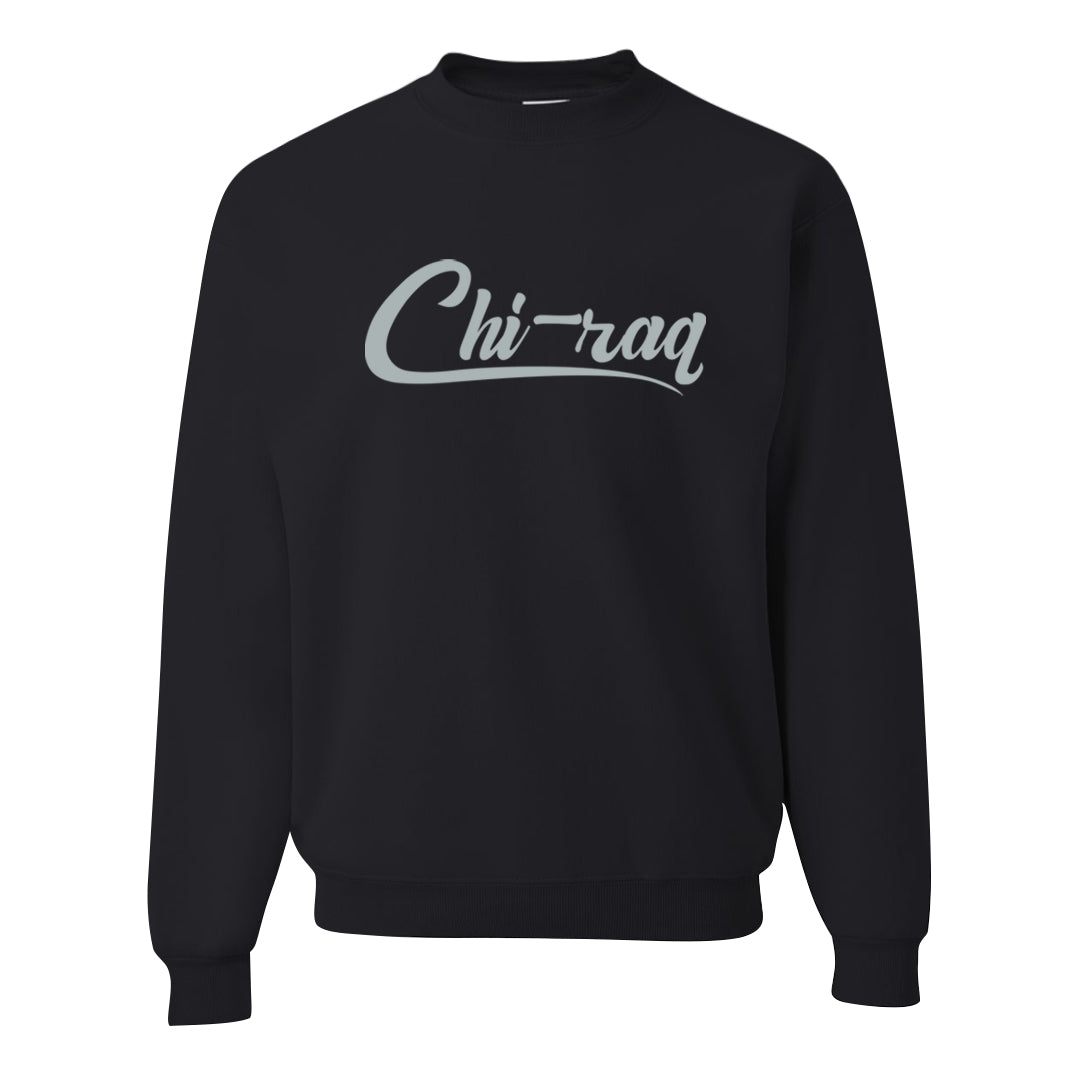 Burgundy 5s Crewneck Sweatshirt | Chiraq, Black