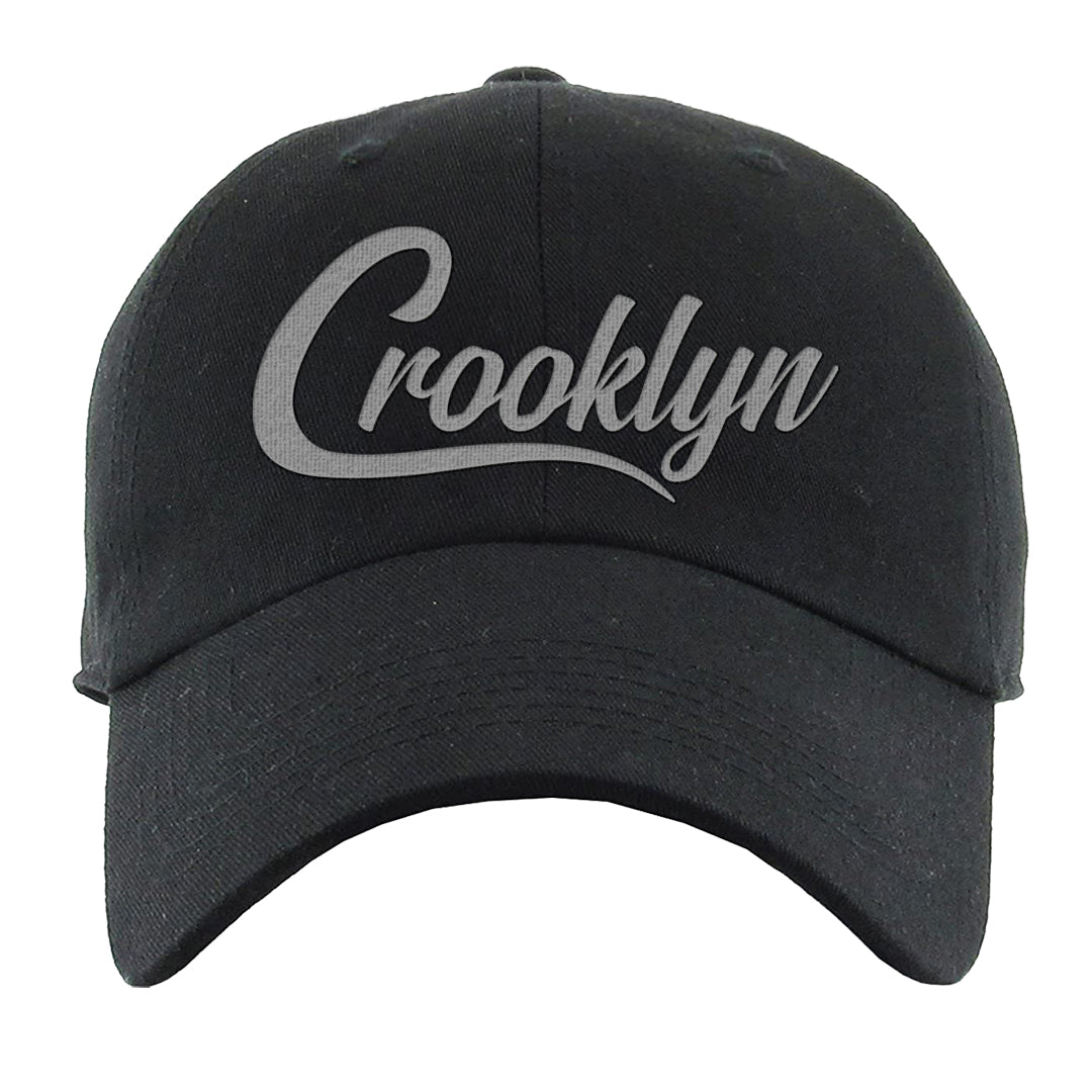 Burgundy 5s Dad Hat | Crooklyn, Black
