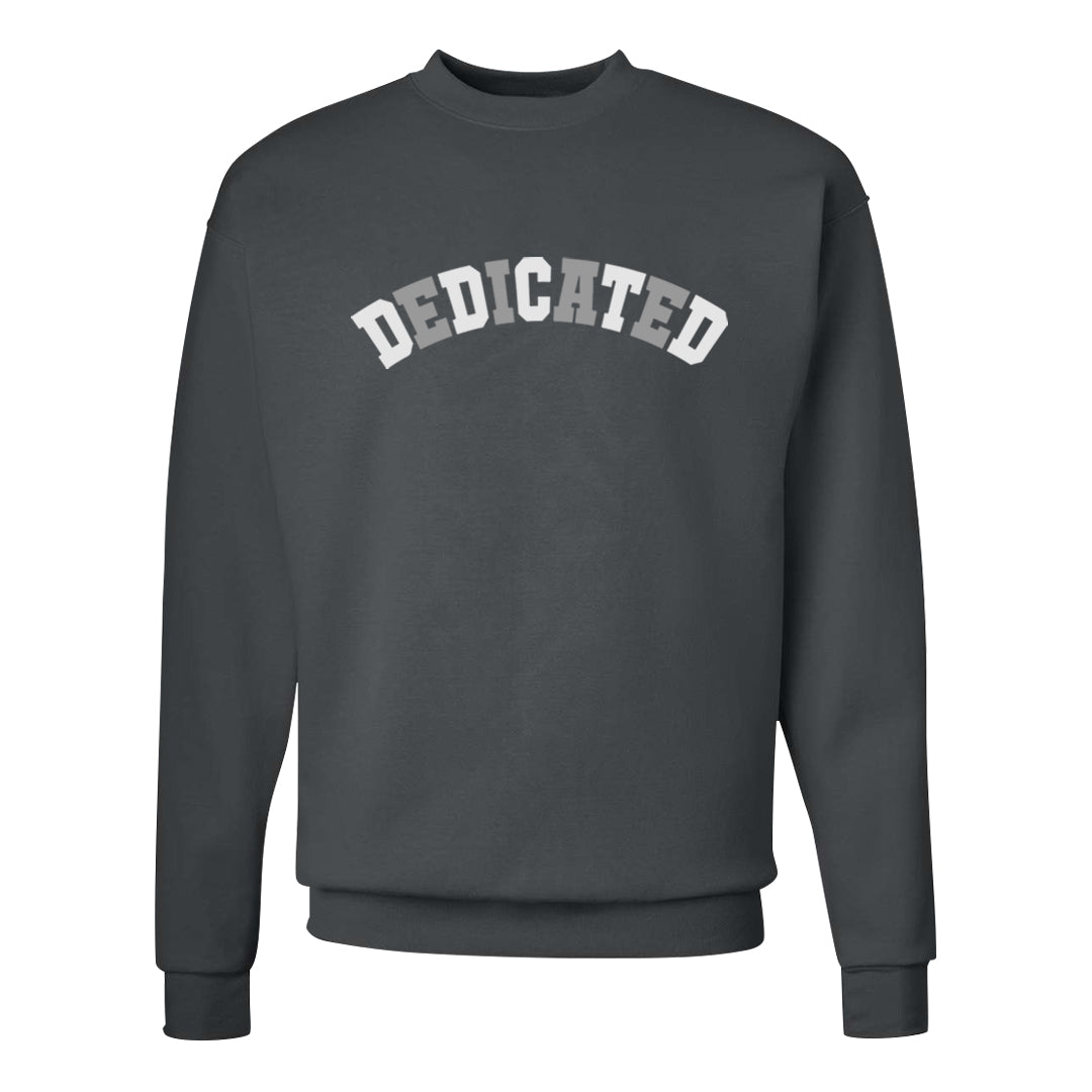Burgundy 5s Crewneck Sweatshirt | Dedicated, Smoke Grey