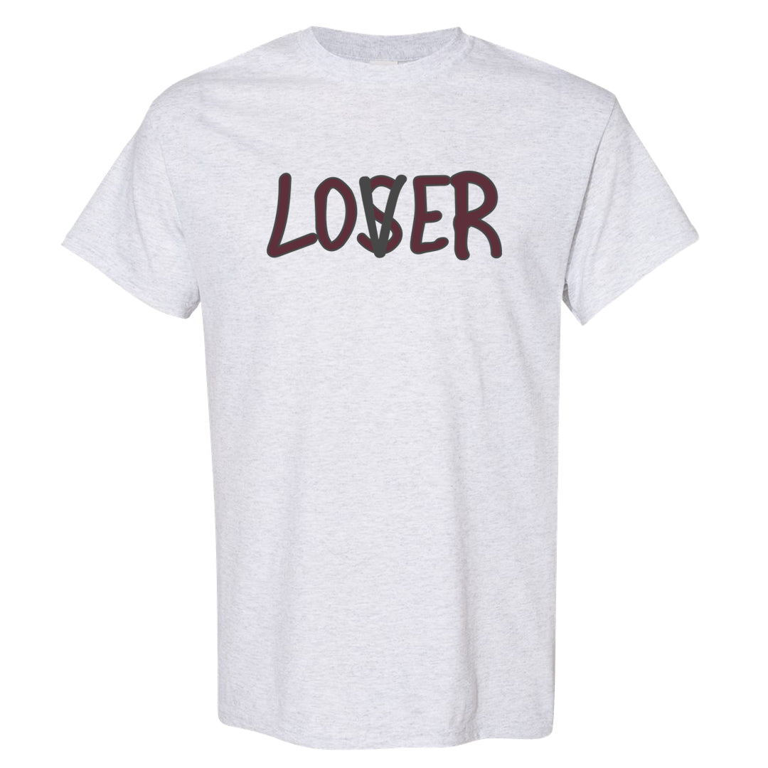 Burgundy 5s T Shirt | Lover, Ash