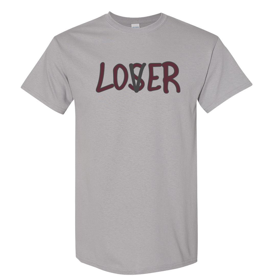 Burgundy 5s T Shirt | Lover, Gravel