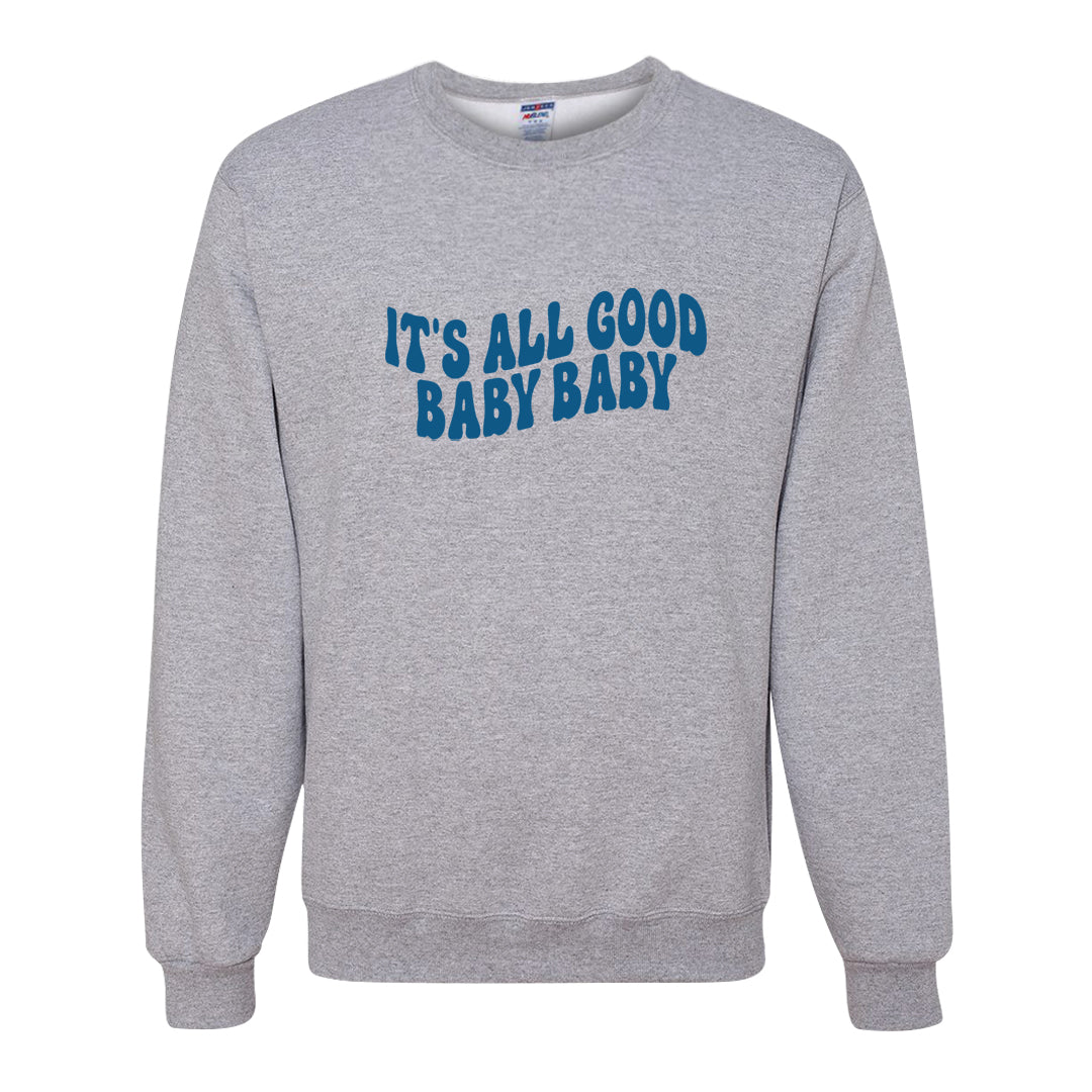 Dusk and Dawn 5s Crewneck Sweatshirt | All Good Baby, Ash