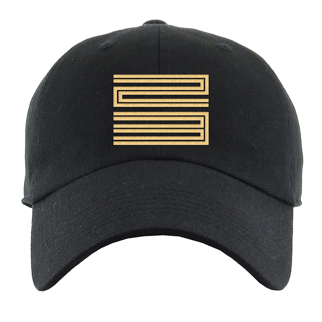 Dusk and Dawn 5s Dad Hat | Double Line 23, Black