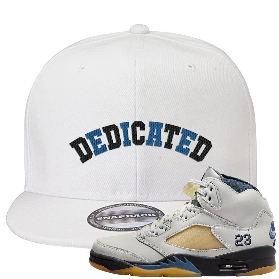 Dusk and Dawn 5s Snapback Hat | Dedicated, White