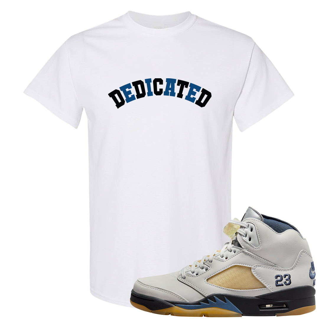 Dusk and Dawn 5s T Shirt | Dedicated, White