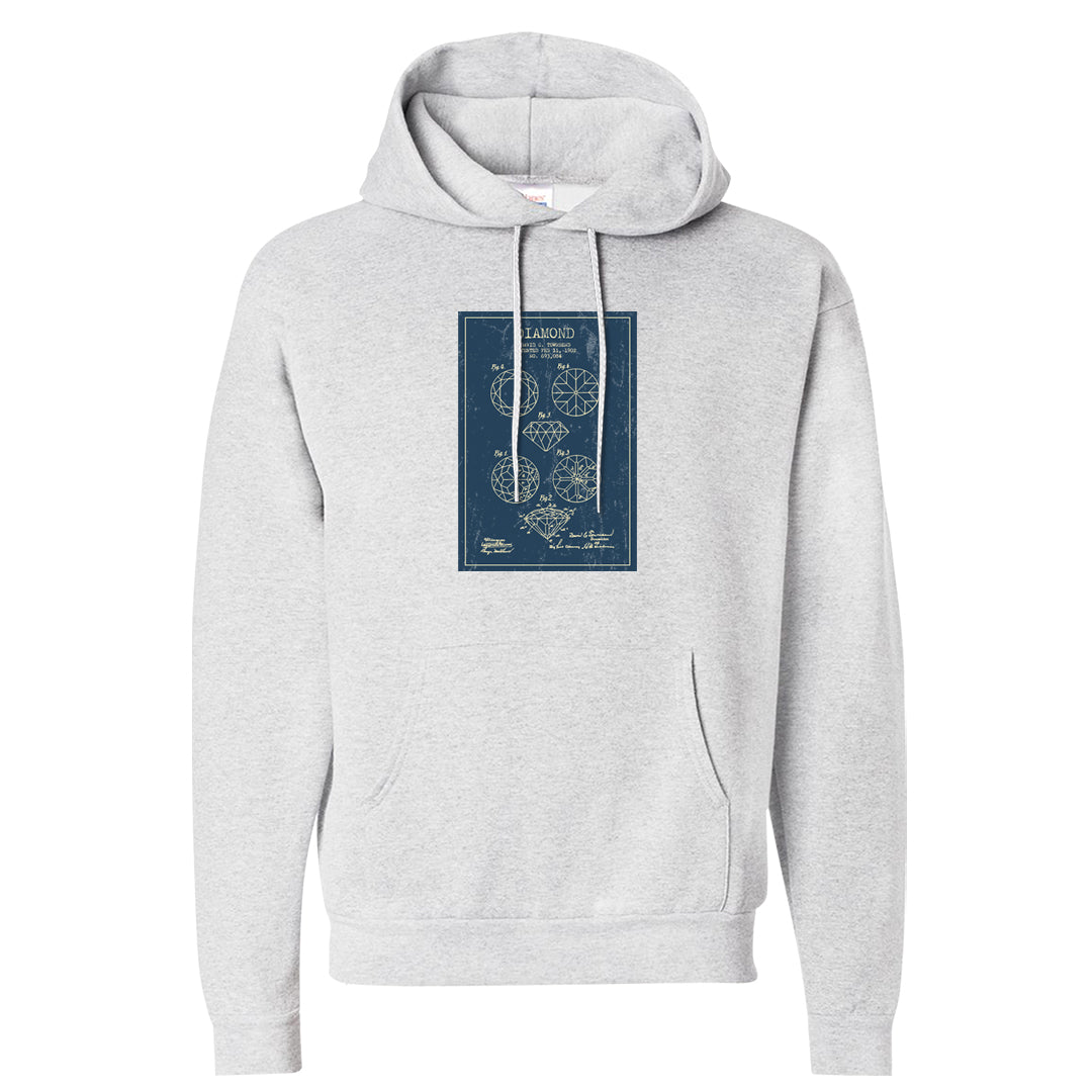 Dusk and Dawn 5s Hoodie | Diamond Patent Sketch, Ash