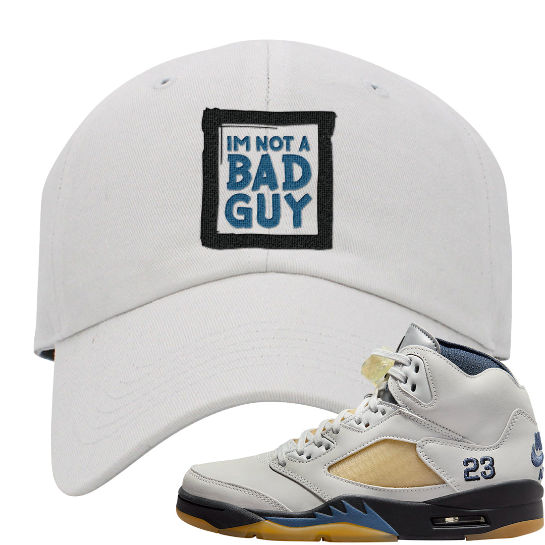 Dusk and Dawn 5s Dad Hat | I'm Not A Bad Guy, White