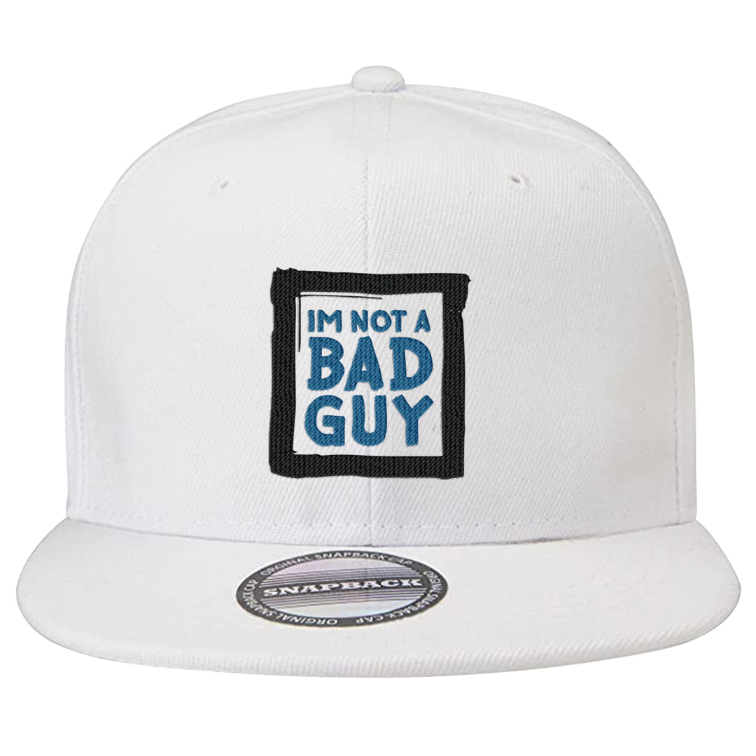 Dusk and Dawn 5s Snapback Hat | I'm Not A Bad Guy, White