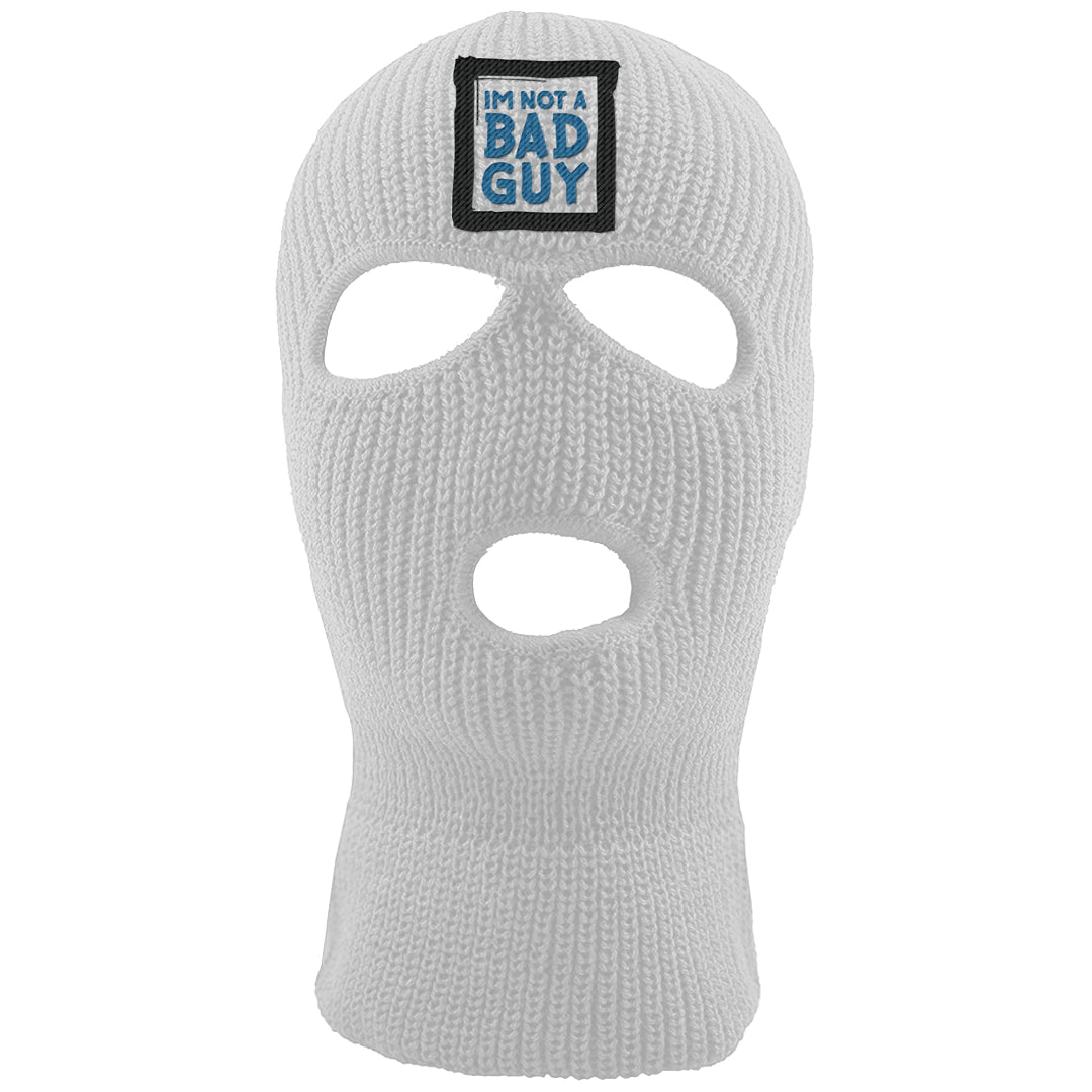 Dusk and Dawn 5s Ski Mask | I'm Not A Bad Guy, White